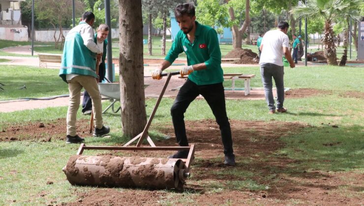 HALİLİYE BELEDİYESİ İLE PARKLAR YAZA HAZIRLANIYOR