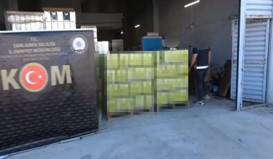 Şanlıurfa KOM Şubeden büyük baskın! Yasa dışı üretilmiş