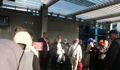 Şanlıurfa’dan dualarla kutsal topraklara uğurlandı