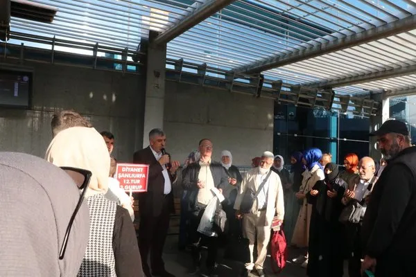 Şanlıurfa’dan dualarla kutsal topraklara uğurlandı