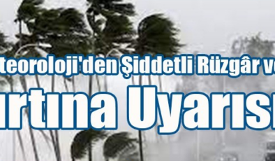 Urfa Valilikten kuvvetli rüzgar ve fırtınaya karşı vatandaşlara uyarı