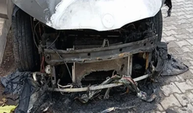 Şanlıurfa’da ilçe başkanın otomobili kundaklandı!