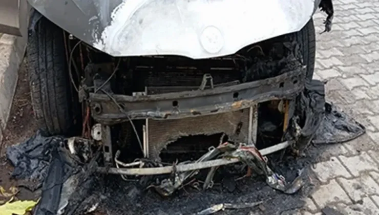 Şanlıurfa’da ilçe başkanın otomobili kundaklandı!