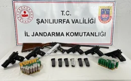 Şanlıurfa’da jandarmadan silah kaçakçılarına büyük darbe!