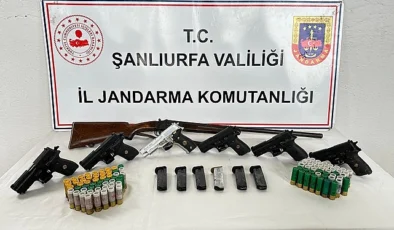 Şanlıurfa’da jandarmadan silah kaçakçılarına büyük darbe!