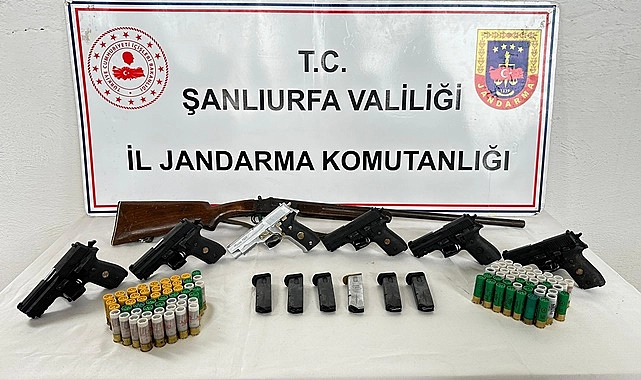 Şanlıurfa’da jandarmadan silah kaçakçılarına büyük darbe!
