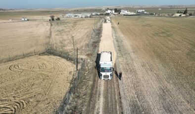 Büyükşehir Belediyesi, Karaköprü kırsalında yol çalışmalarını sürdürüyor
