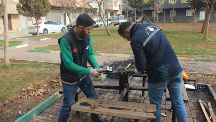 Haliliye belediyesi: bankı ateşe veren kişilere tepki!…