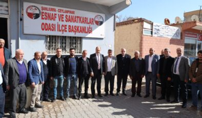 Başkan Kasım Gülpınar Ceylanpınar’da temaslarda bulundu