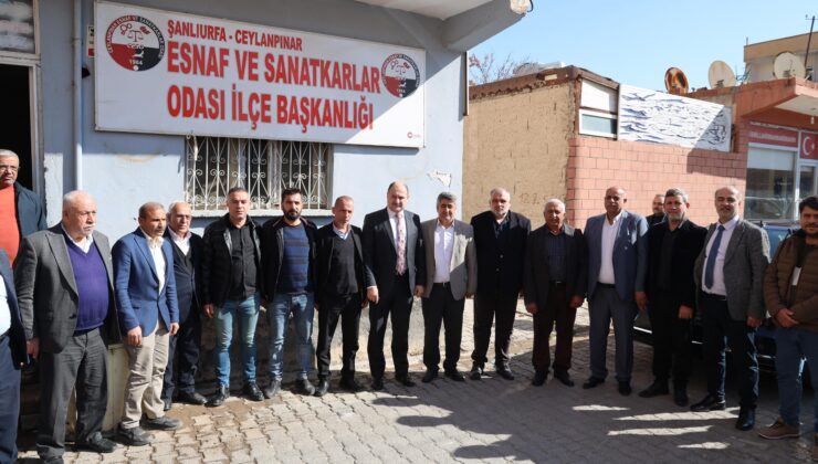 Başkan Kasım Gülpınar Ceylanpınar’da temaslarda bulundu