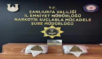 Şanlıurfa’da kilolarca skunk maddesi ele geçirildi! 4 tutuklama