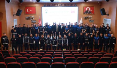 Haliliye Belediyesi zabıta personeline mevzuat eğitim verildi