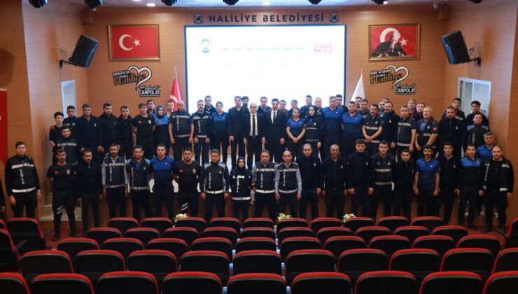 Haliliye Belediyesi zabıta personeline mevzuat eğitim verildi