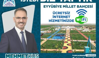 Millet Bahçesi’nde ücretsiz internet erişimi başladı