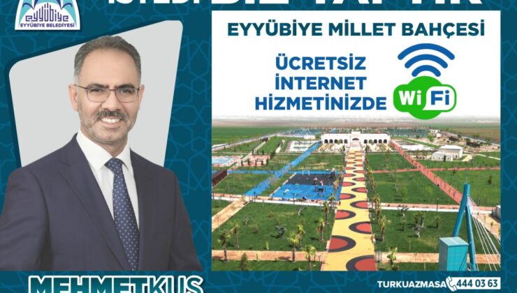 Millet Bahçesi’nde ücretsiz internet erişimi başladı