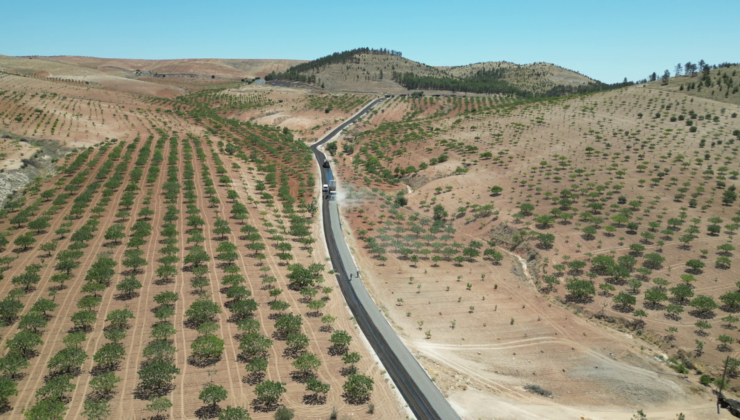 Birecik’te 8 km’lik grup yolunu sathi asfaltla kapladı